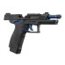 LTX Competition Tactical GBB Pistol for Airsoft, Black/Blue