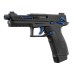 LTX Competition Tactical GBB Pistol for Airsoft, Black/Blue