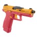 GBB Lancer Tactical LTX Competition airsoft pistol Red / Yellow