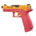 GBB Lancer Tactical LTX Competition airsoft pistol Red / Yellow