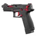 GBB Lancer Tactical LTX Competition airsoft pistol Black/Red