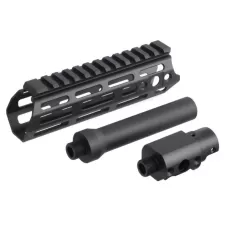 AA CNC M-LOK Handguard Set with Barrel for AAP-01 - Black