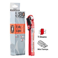 2 sticks 2S 7.4V 1200mAh 25C Lipo battery