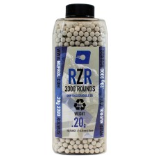 6mm RZR 0.20g BIO Airsoft BBs, 3350 BBs per bottle 6mm RZR 0.20g BIO Airsoft BBs, 3350 BBs per bottle
