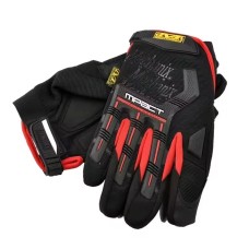 Technician Tactical Gloves Black red large