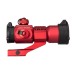 RED AND GREEN DOT SCOPE WITH CANTILEVER MOUNT RED