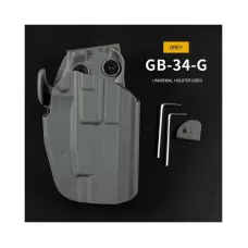 WST Universal Belt Holster GB34 for Compact Pistols, Right Hand - Grey