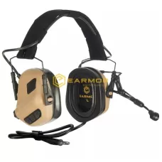 EARMOR M32 PLUS Electronic Tactical Headset - Tan